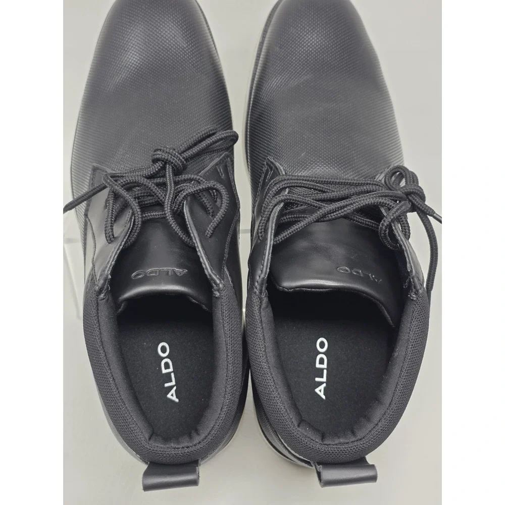 Aldo Black Chukka Boots Lace Up Casual Comfort Mens Size 9.5 M New Aldo Black Chukka Boots Lace Up Casual Comfort Mens Size 9.5  main image 4